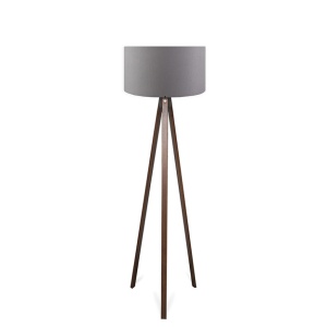 Φωτιστικό Δαπέδου PWL-1059, E27 γκρι καρυδί, 38x140 cm