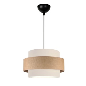 Φωτιστικό οροφής Fozy ύφασμα in culoare κρεμ-juta 30x22x80 cm