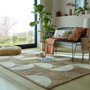 Χαλί Ella Eclipse Jute Natural 200X290 cm, Flair Rugs