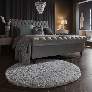 Χαλί Feather Soft Γκρι 133X133 cm, rotund, Flair Rugs
