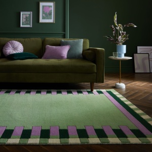 Χαλί Lois Scallop Kai Wool Ροζ 120X170 cm, Flair Rugs
