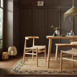 Χαλί Maisie Natural/Μαύρο 80X150 cm, Flair Rugs