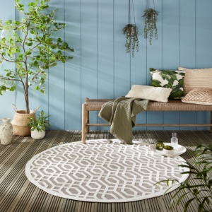 Χαλί Mataro Natural 160X160 cm, rotund, Flair Rugs