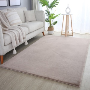 Χαλί Pouffy V1 Μπεζ 60 x 110cm