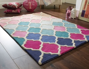 Χαλί Rosella Ροζ/Μπλε 200X290 cm, Flair Rugs