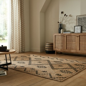 Χαλί Rowen Natural/Μαύρο 200X290 cm, Flair Rugs