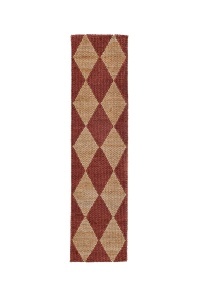 Χαλί διάδρομος Effie Diamond Jute Τερακότα 80x230 cm, Flair Rugs - Img 2