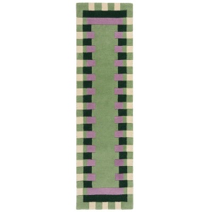 Χαλί Διαδρόμου Lois Scallop Kai Wool Ροζ 60X230 cm, Flair Rugs - Img 2