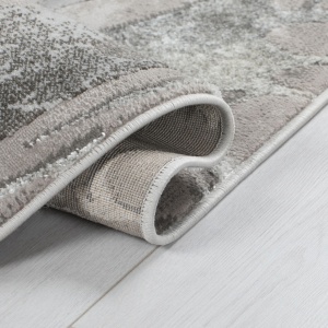 Χαλί Διαδρόμου Marbled Ασημί 60X230 cm, Flair Rugs - Img 3