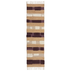 Χαλί Διαδρόμου Medina Blocks Μωβ 60x230 cm, Flair Rugs - Img 4