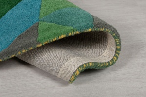 Χαλί Διαδρόμου Prism Πράσινο/Πολύχρωμο 60X230 cm, Flair Rugs - Img 3