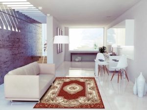 Χαλί Clasic, Lotos 571, Grena, 80x150 cm, 1800 gr/mp - Img 2