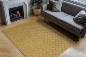 Χαλί Diamond Cut Κίτρινο inchis 80x150 cm - Img 3