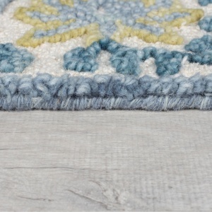Χαλί Myla Floral Frame Μπλε 160x230 cm, Flair Rugs - Img 3