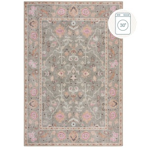 Χαλί Una Floral Washable Πράσινο 152x230 cm, Flair Rugs - Img 2