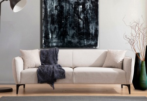 3θέσιος καναπές Belissimo Μπεζ 220x67x95 cm