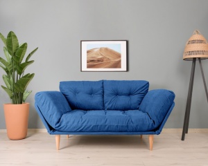 3θέσιος καναπές Nina, Parliament Blue