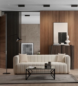 3θέσιος καναπές Sana Κρεμ 230x80 cm