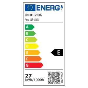 Aplica LED Pinne Negru 4000K 118x6x6 cm - Img 8