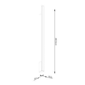 Aplica perete LED Lagom 90 Auriu 3000K 4x7x88.5 cm - Img 5