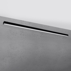 Aplica perete LED Pinne Negru 4000K 200x6x6 cm - Img 2