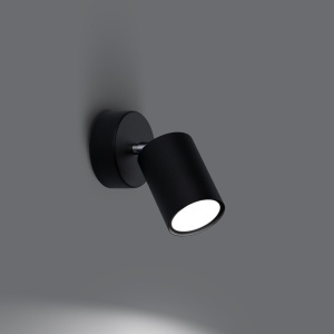 Aplica perete Lemmi Negru 8x8x18.5 cm - Img 3