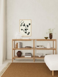 Biblioteca Braidwood, Natural, 88.4x169x30 cm