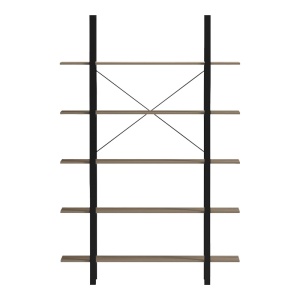 Biblioteca, Loftie, Negru, 28x126x165 cm - Img 3