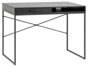 Birou Seaford, Negru, 75x110x45 cm - Img 3