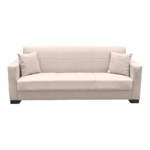 Canapea extensibila cu spatiu de depozitare Vox, Bej, 180x75x85 cm - Img 5