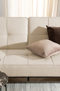 Canapea extensibila Perugia, Bej, 87x198x95 cm