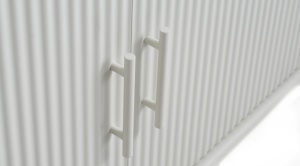 Comoda PALMA, Gri deschis, 45x75x160 cm - Img 2