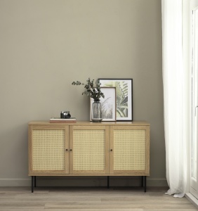 Comoda PENSACOLA, Stejar deschis, 40x80x140 cm