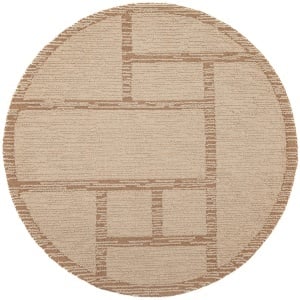 Covor rotund Harris Modula Wool Natural 160x160 cm - Img 5