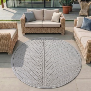 Covor Rotund NOVA V4 Argintiu 200x200 cm
