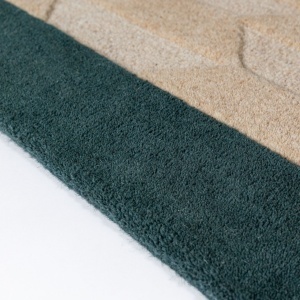 Covor traversa Apex Border Wool Turcoaz 60x230 cm - Img 4