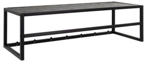 Cuier Seaford V1, Negru, 22x77x28 cm - Img 2