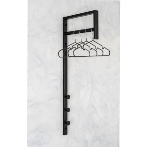Cuier Trento, Negru, 30x3x82 cm
