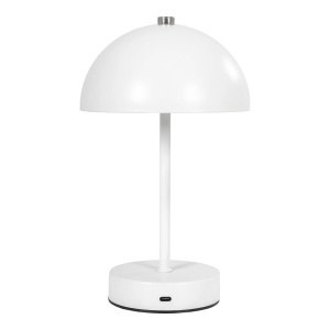 Lampa de masa Holt, Alb, 15x15x25 cm - Img 3