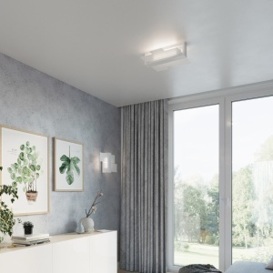 Lustra Feniks Alb 43x43x12 cm - Img 7