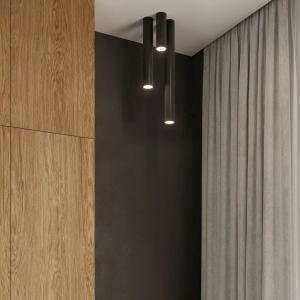Lustra Lagos Negru 6x6x20 cm - Img 11