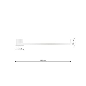 Lustra LED Rio 110 Rosu 4000K 110x115x16 cm - Img 9