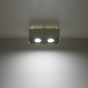 Lustra Mono Alb 24x14x11 cm - Img 3