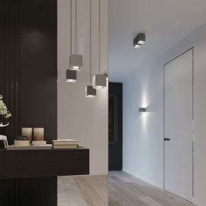 Lustra Quad Gri 26x11x12 cm - Img 9