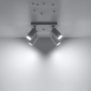 Lustra Ring Alb 25x25x16 cm - Img 3