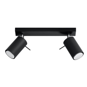 Lustra Ring Negru 30x6x16 cm