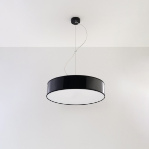 Lustra suspendata Arena Negru 45x45x111 cm - Img 2