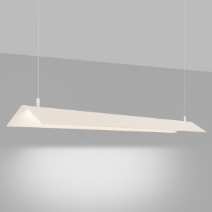 Lustra suspendata LED Elva Bej 4000K 150x27.5x200 cm - Img 3