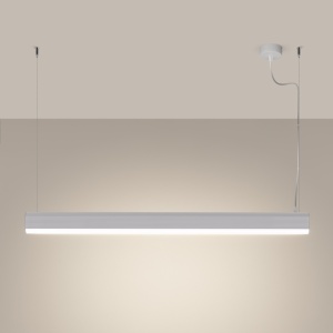 Lustra suspendata LED Farge Alb 4000K 120x8x150 cm - Img 3