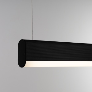 Lustra suspendata LED Farge Negru 4000K 120x8x150 cm - Img 5